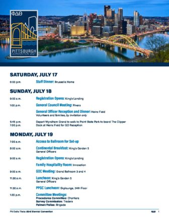 convention_schedule - Phi Delta Theta Fraternity